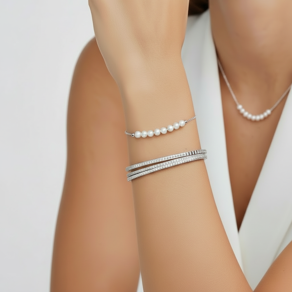 Collier Arc Luna Perle by Yoldine Paris