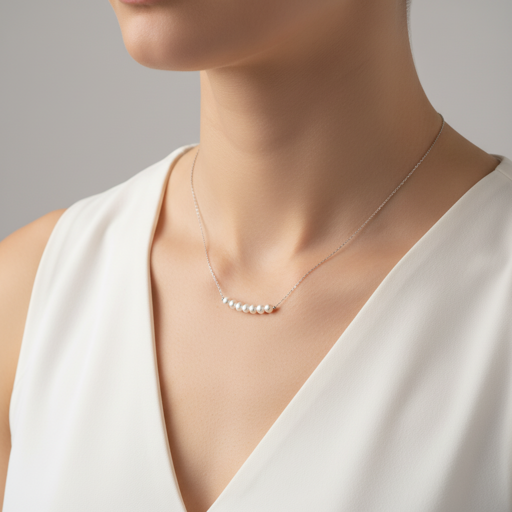 Collier Arc Luna Perle by Yoldine Paris