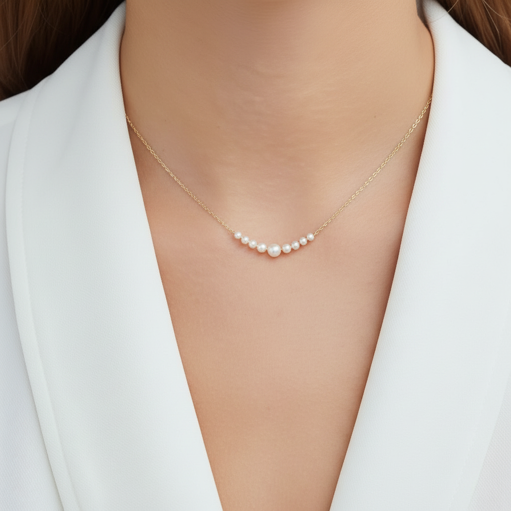 Collier Arc Luna Perle by Yoldine Paris