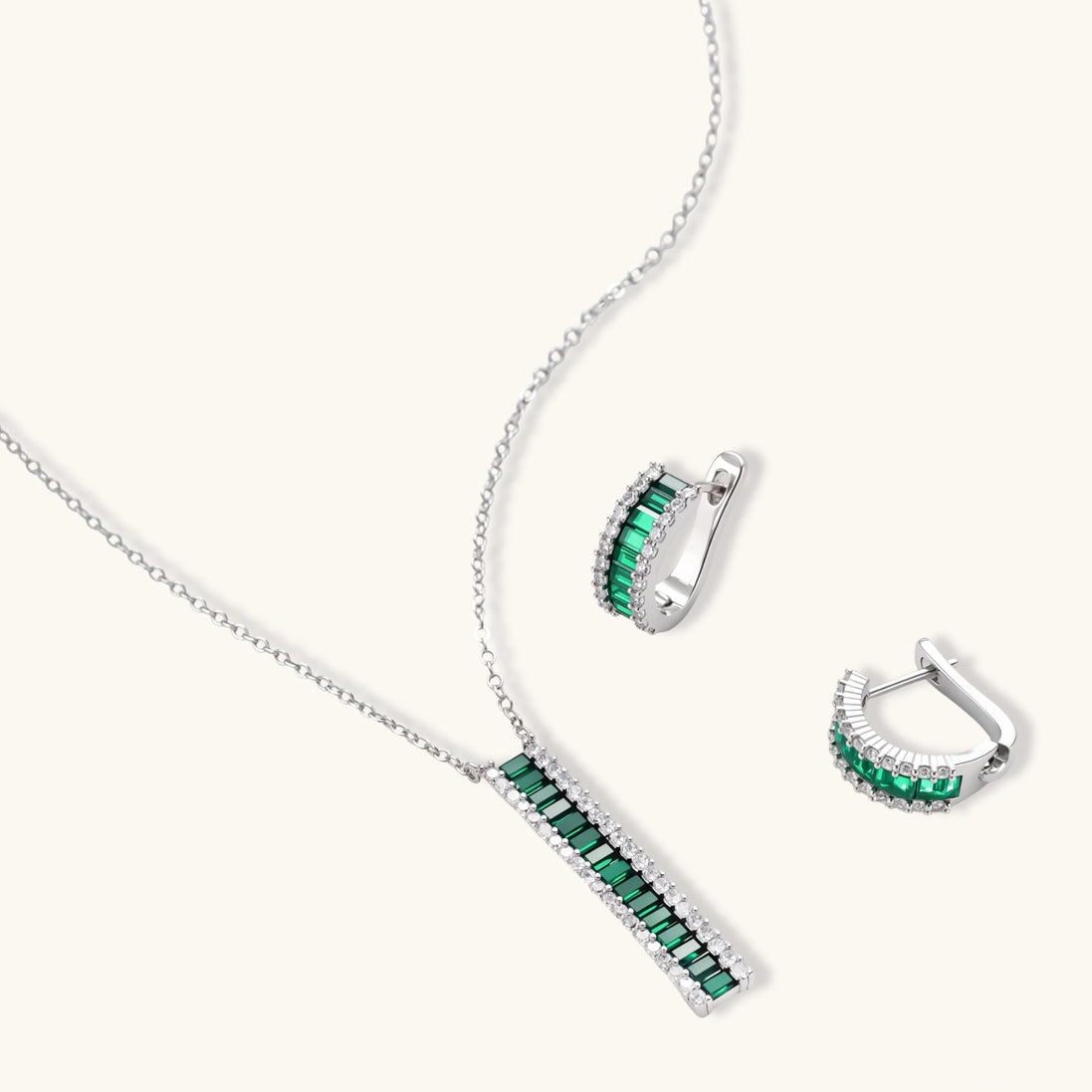 Parure Emerald Avenue by Yoldine Paris