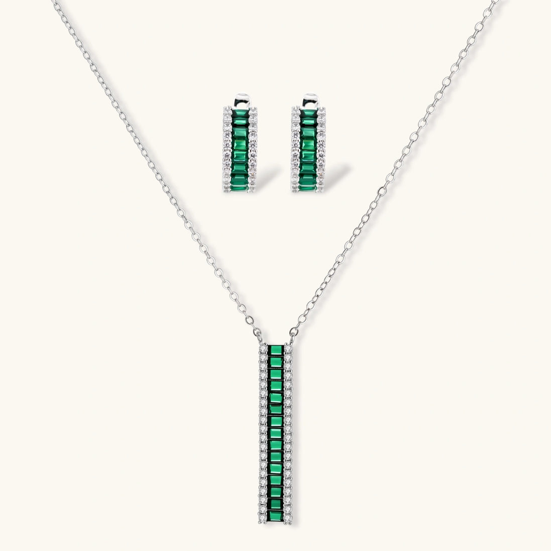 Parure Emerald Avenue by Yoldine Paris