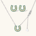 Ensemble Fer à Cheval Jade by Yoldine Paris