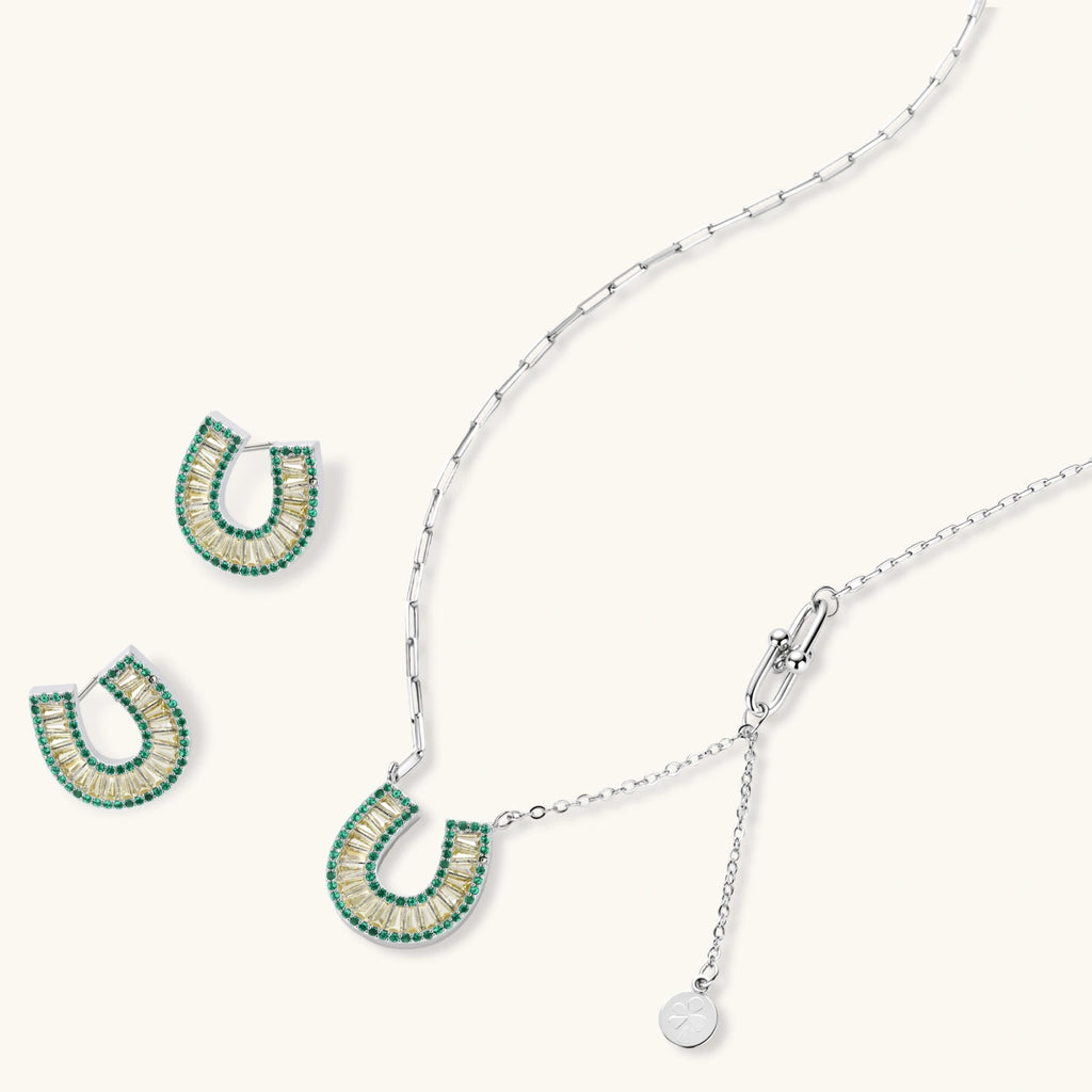 Ensemble Fer à Cheval Jade by Yoldine Paris