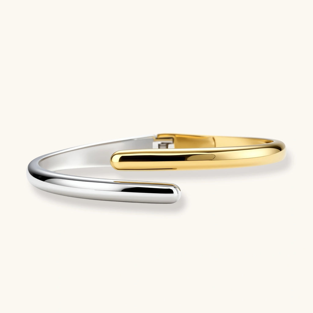 Bracelet Manchette Bypass Dualité by Yoldine Paris
