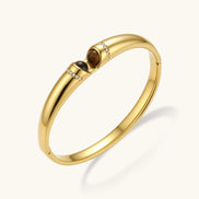 Bracelet Jonc Œil de Tigre by Yoldine Paris