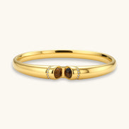 Bracelet Jonc Œil de Tigre by Yoldine Paris