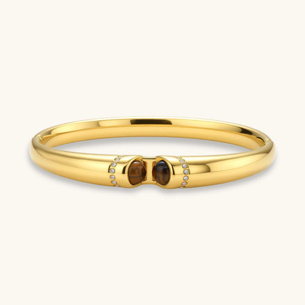 Bracelet Jonc Œil de Tigre by Yoldine Paris