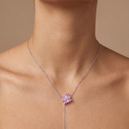 Parure Croix Prisme Rose by Yoldine Paris
